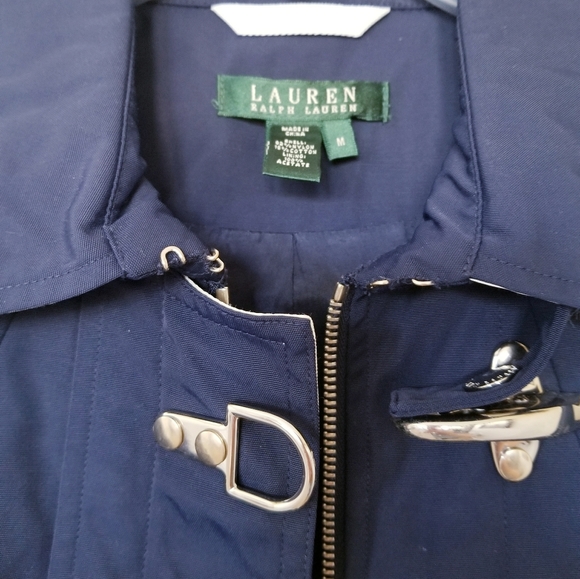 EUC Vintage Ralph Lauren Navy Buckle Jacket Med - Picture 5 of 8